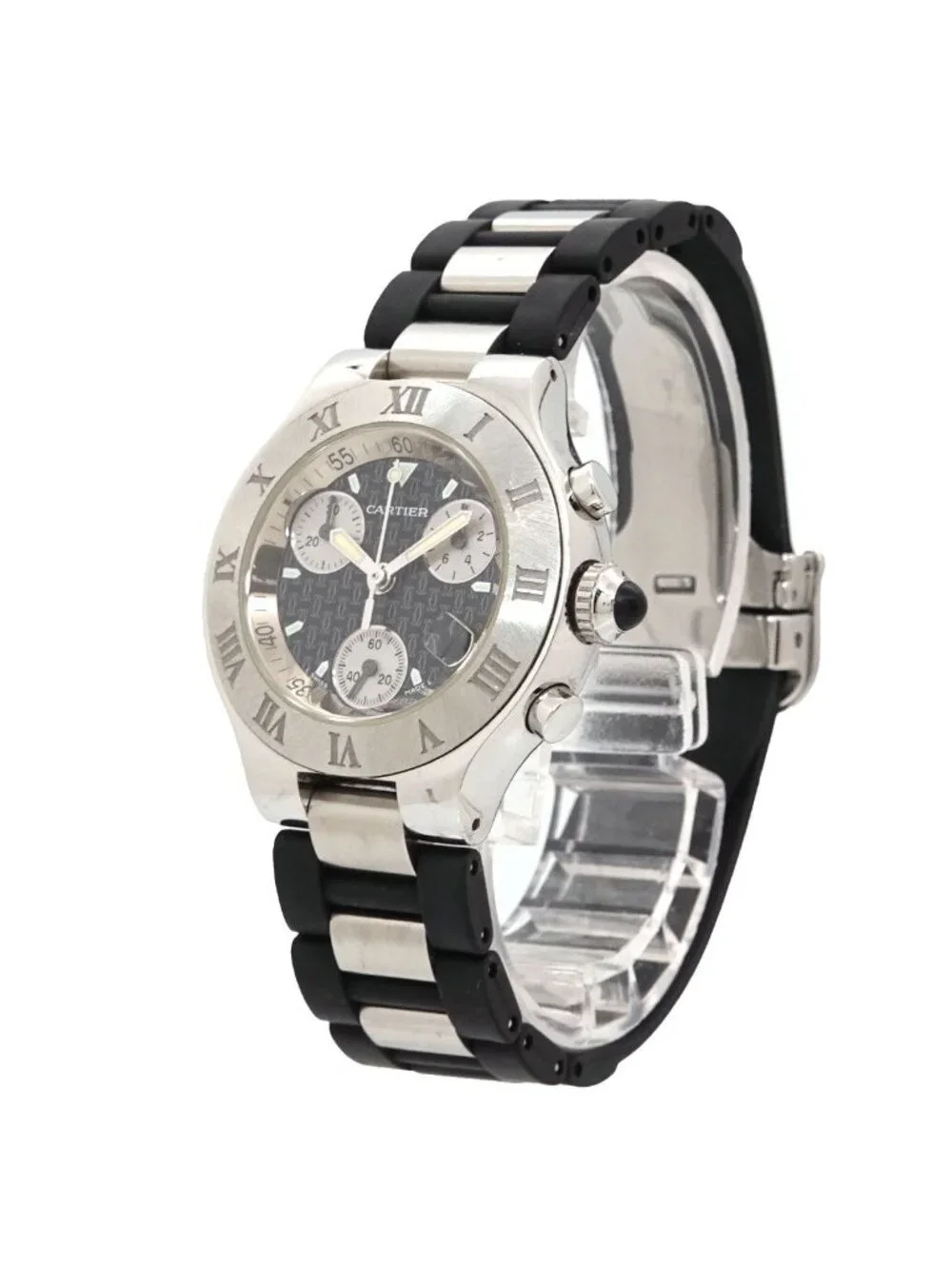 Cartier Must 21 Chronoscaph SM Vantian Chronograph Vintage Date Quartz Watch